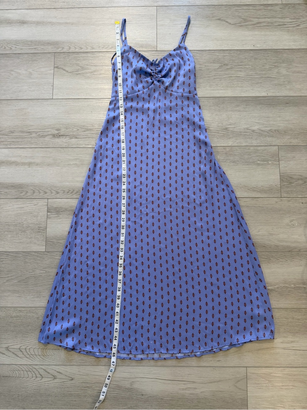 Free People Midi Slip Dress Lavender Print Tie Strap Sz 0 Party Sexy Boho Spring - Picture 11 of 16
